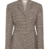 Mila formad kavaj – Tan Check Mila formad kavaj – Tan Check