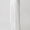 Miley Crochet Waistband Straight Leg Byxor – Ivory