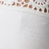 Miley Crochet Waistband Straight Leg Byxor – Ivory