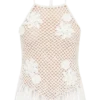 Miley virkad halterneck-top – elfenben Miley virkad halterneck-top – elfenben