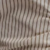 Millie bomullsskjorta med knytning bak – beige randig