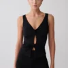 Millie Twist ärmlös topp – svart Millie Twist ärmlös topp – svart