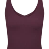 Natalya ribbad stickad cami-top – Merlot Natalya ribbad stickad cami-top – Merlot