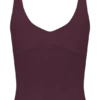 Natalya ribbad stickad cami-top – Merlot Natalya ribbad stickad cami-top – Merlot