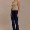 Nikki Lurex-toppar med metalldetaljer – guld Nikki Lurex-toppar med metalldetaljer – guld