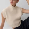 Niko stickad oversized-toppar – elfenben Niko stickad oversized-toppar – elfenben