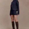 Olandria Oversized Jacket Top – tvättad indigoblå Olandria Oversized Jacket Top – tvättad indigoblå