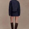 Olandria Oversized Jacket Top – tvättad indigoblå Olandria Oversized Jacket Top – tvättad indigoblå