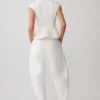 Oriana Oversize-byxor i linne – Vit Oriana Oversize-byxor i linne – Vit