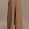 Owen draperade byxor med vida ben – Mocha Owen draperade byxor med vida ben – Mocha