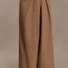 Owen draperade byxor med vida ben – Mocha Owen draperade byxor med vida ben – Mocha