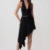 Talise Modal Hankie Midi-kjol – Svart Talise Modal Hankie Midi-kjol – Svart