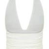Peregrine Modal rynkad halterneck-top – Vit Peregrine Modal rynkad halterneck-top – Vit