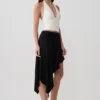 Talise Modal Hankie Midi-kjol – Svart Talise Modal Hankie Midi-kjol – Svart
