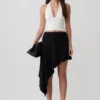 Talise Modal Hankie Midi-kjol – Svart Talise Modal Hankie Midi-kjol – Svart