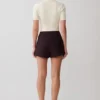 Philly stickad knäppt topp – Ivory