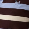 Philly Stripe Knit Button Up Top – Choklad/Blå Philly Stripe Knit Button Up Top – Choklad/Blå
