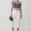 Mary Denim Capris – Vit Mary Denim Capris – Vit