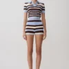 Philly Stripe Knit Shorts – Choklad/Blå Philly Stripe Knit Shorts – Choklad/Blå