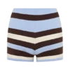Philly Stripe Knit Shorts – Choklad/Blå Philly Stripe Knit Shorts – Choklad/Blå