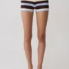 Philly Stripe Knit Shorts – Choklad/Blå Philly Stripe Knit Shorts – Choklad/Blå