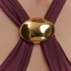 Ramona modal-linne med metalldetaljer – Mahogany Ramona modal-linne med metalldetaljer – Mahogany