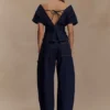 Rayne off-shoulder-Denim-top – indigoblå Rayne off-shoulder-Denim-top – indigoblå