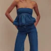Rayne Wide Leg Denim Jeans – 90-talsblå
