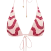 Robyn triangel-bikinitopp med pärlor – rosa Robyn triangel-bikinitopp med pärlor – rosa
