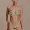 Robyn triangel-bikinitopp med pärlor – salvia Robyn triangel-bikinitopp med pärlor – salvia