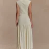 Romaine höghalsad bandagestrickad topp – elfenben Romaine höghalsad bandagestrickad topp – elfenben