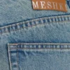 Romi midjehöga jeans med vida ben – blekt mellablå Romi midjehöga jeans med vida ben – blekt mellablå