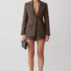 Romy Suiting Shorts – fiskbensmönster Romy Suiting Shorts – fiskbensmönster