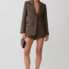 Romy Suiting Shorts – fiskbensmönster Romy Suiting Shorts – fiskbensmönster