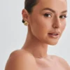 Rowan knutna örhängen – guld Rowan knutna örhängen – guld