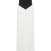 Ruby Strapless Slinky Maxi Klänning – Svart/Vit Ruby Strapless Slinky Maxi Klänning – Svart/Vit