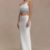 Ruvic Knit Maxi Beaded Klänning – Vit Ruvic Knit Maxi Beaded Klänning – Vit