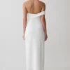 Sable Crossover Crepe Midi Klänning – Vit Sable Crossover Crepe Midi Klänning – Vit