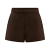 Sally Shorts i imitationsmocka – mjölkchoklad Sally Shorts i imitationsmocka – mjölkchoklad