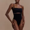Saria högmidjade shapewear-trosor – svart Saria högmidjade shapewear-trosor – svart