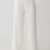 Shae-Denim-jeans med vida ben – Vit Shae-Denim-jeans med vida ben – Vit