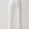 Shae-Denim-jeans med vida ben – Vit Shae-Denim-jeans med vida ben – Vit
