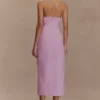 Simona halterneck-midiklänning – Blush Pink Simona halterneck-midiklänning – Blush Pink