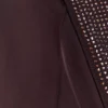 Siren halterneck-top i satin och strass – mörk choklad Siren halterneck-top i satin och strass – mörk choklad