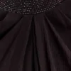 Siren maxikjol i satin och strass – mörk choklad Siren maxikjol i satin och strass – mörk choklad