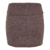 Skylaine stickad minikjol – brun melerad Skylaine stickad minikjol – brun melerad