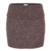Skylaine stickad minikjol – brun melerad Skylaine stickad minikjol – brun melerad