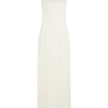 Stacie plisserad halterneck-maxiklänning – Ivory Stacie plisserad halterneck-maxiklänning – Ivory