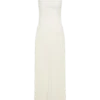 Stacie plisserad halterneck-maxiklänning – Ivory Stacie plisserad halterneck-maxiklänning – Ivory