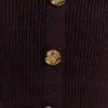 Suzie ribbad långärmad lång topp – choklad Suzie ribbad långärmad lång topp – choklad